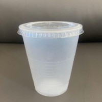 12盎司/360毫升PS白色一次性塑料果汁/冷饮杯，PET透明盖