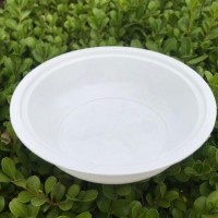 注射800ml PP白色一次性塑料米饭/汤/沙拉/面条包装碗