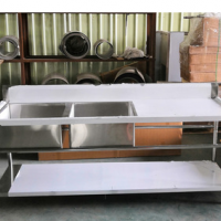 工厂制造不锈钢水槽/商用厨房设备不锈钢水槽
