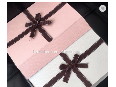 手工豪华礼品纸盒与蝴蝶结长方形纸盒礼品包装