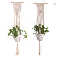 花盆绳植物吊架手工手工编织棉天然手工编织