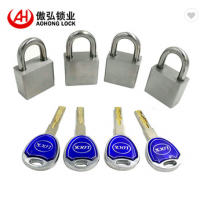 AJF高安全重型40毫米不锈钢挂锁2铜钥匙