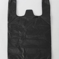 超市塑料高密度聚乙烯和低密度聚乙烯t恤卷手提袋