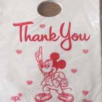 定制logo设计印刷模切提手袋PE塑料购物袋