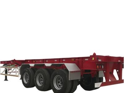 三轴40英尺集装箱，用于运输骨架底盘半拖车