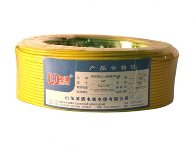 BVR450750V铜和e PVC insulated fixed flexible wire